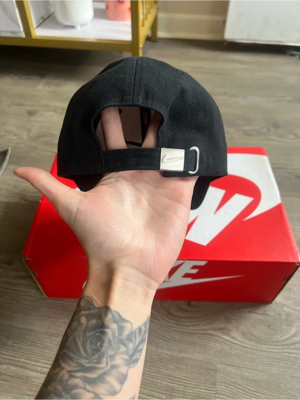 Vintage Nike Men’s Trucker Hat All Black One Size - Picture 4 of 6